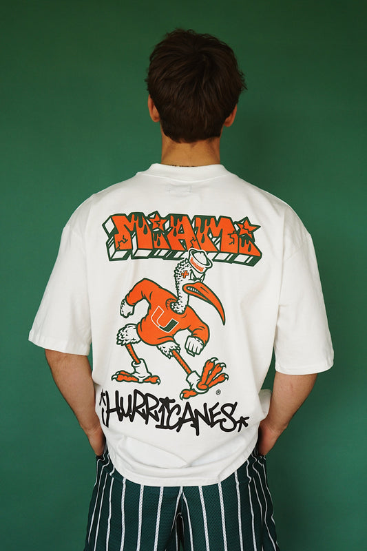 Miami Graffiti Tee White