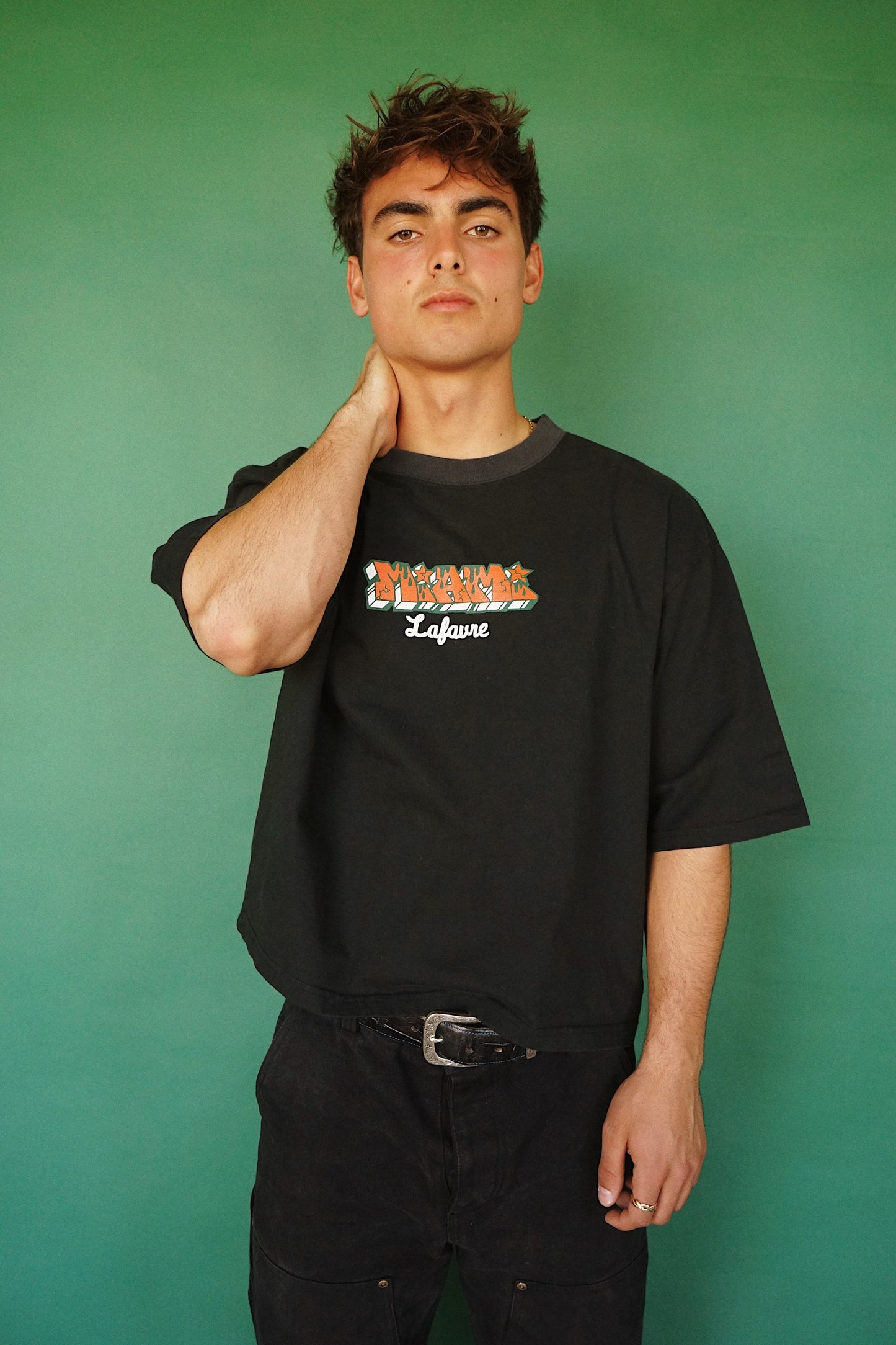 Miami Graffiti Tee Black