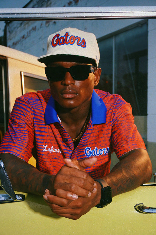 Ivory Gators Script Trucker