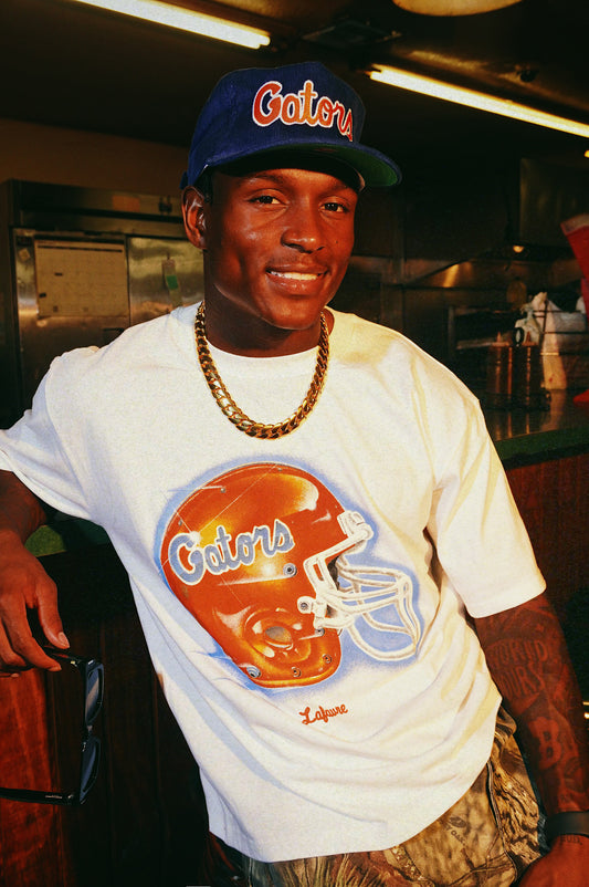 84’ Gators Airbrush Helmet T - White