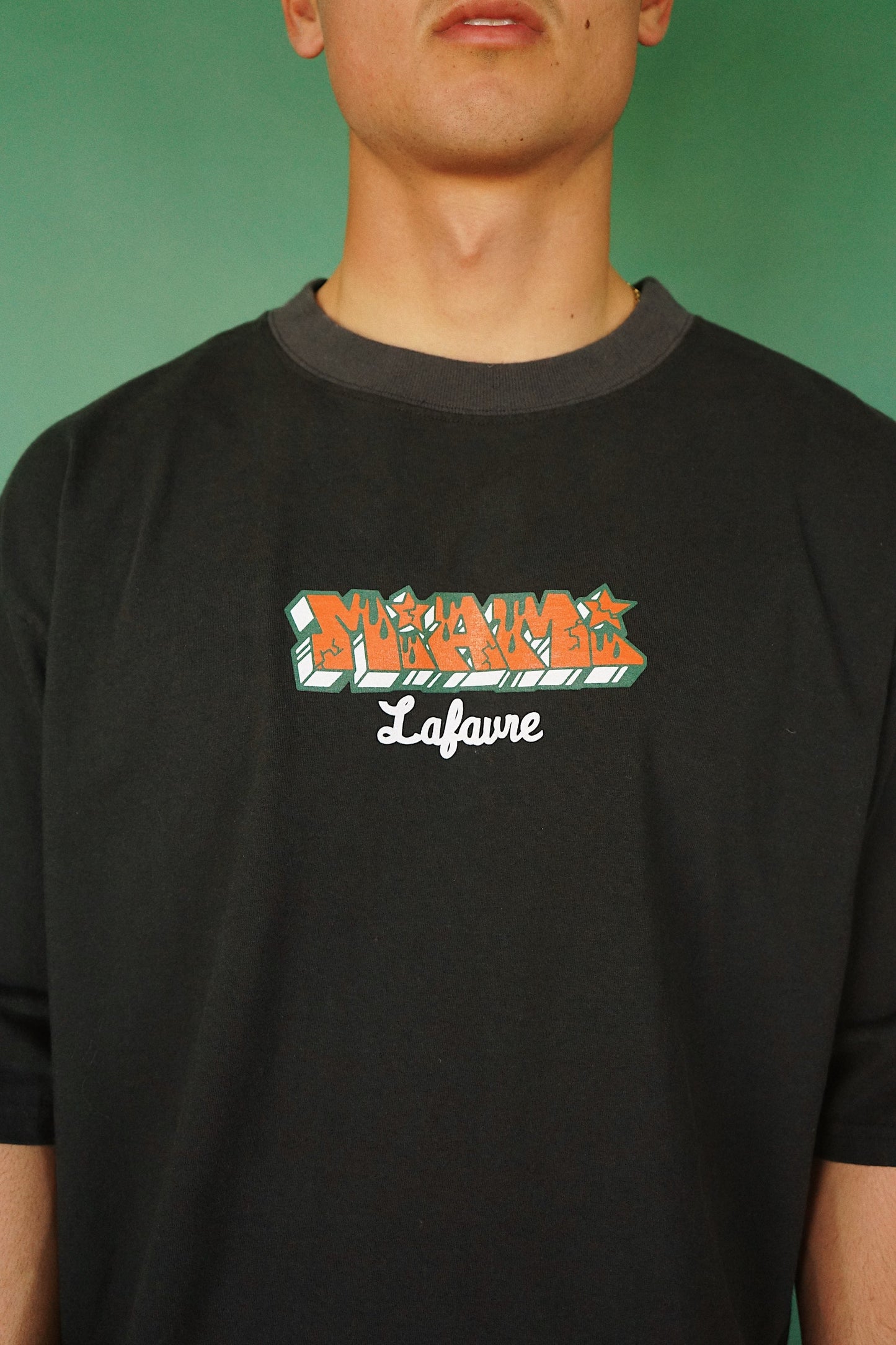Miami Graffiti Tee Black