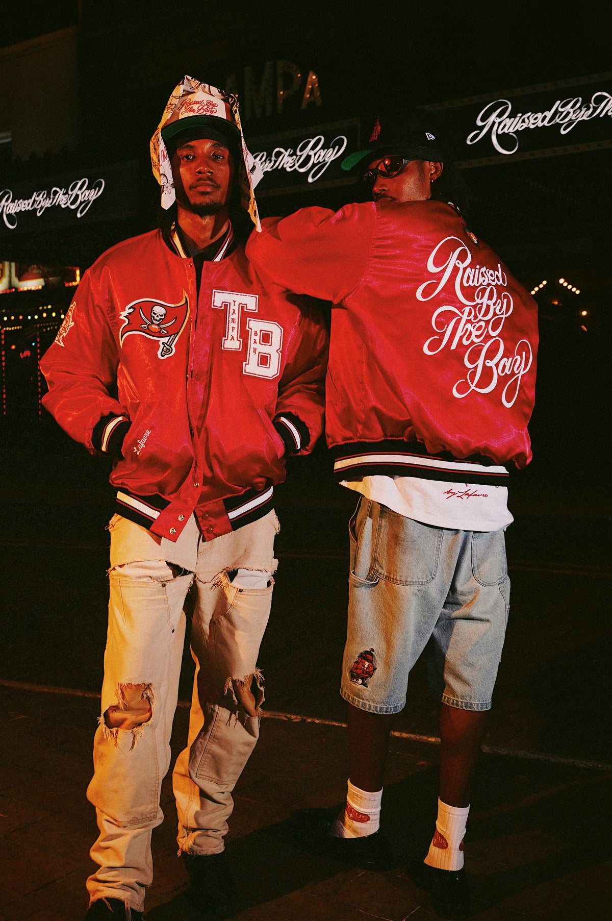 Buccaneers RBTB Red Satin Jacket