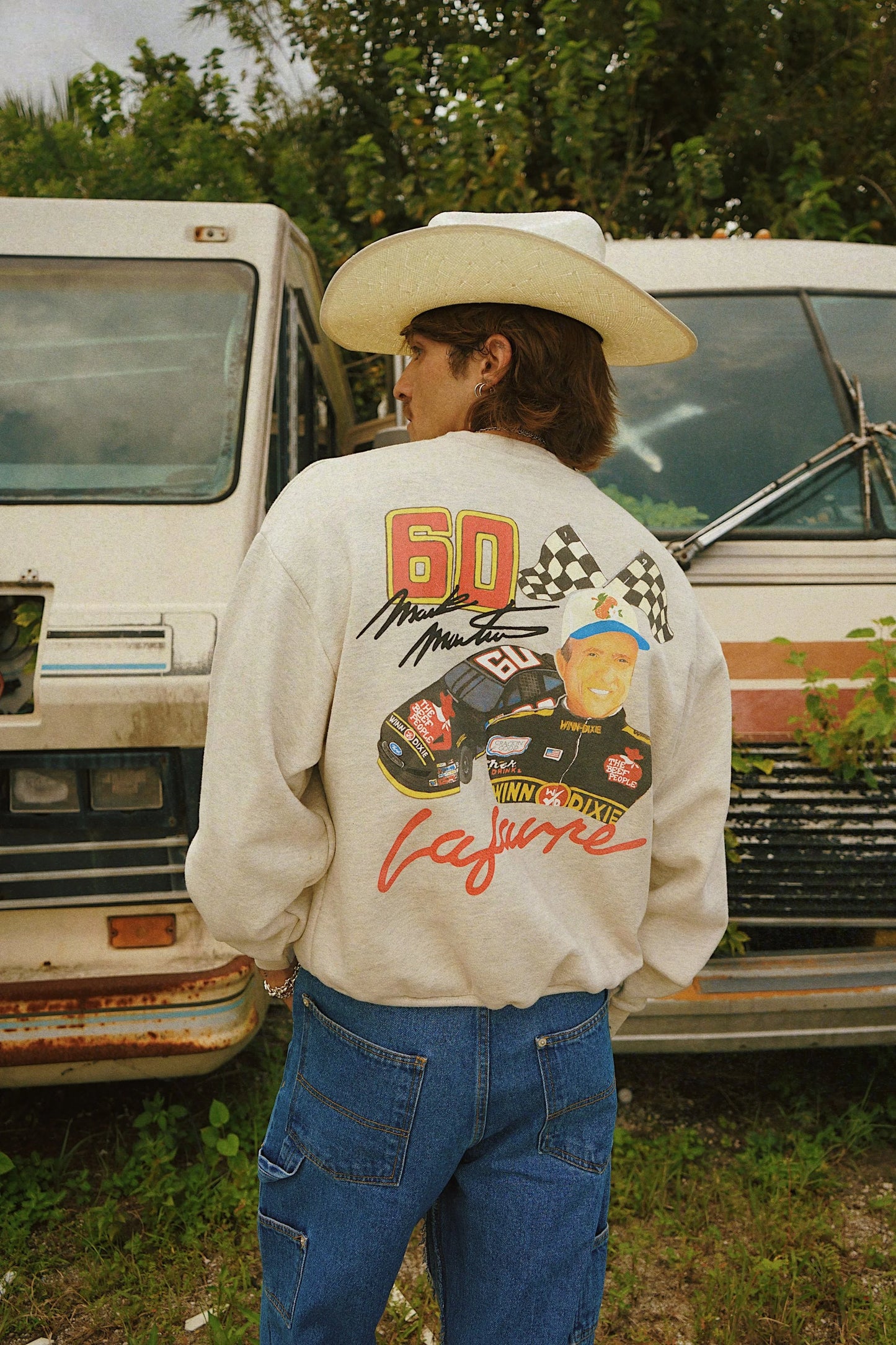 Mark Martin x Winn-Dixie Gray Crewneck