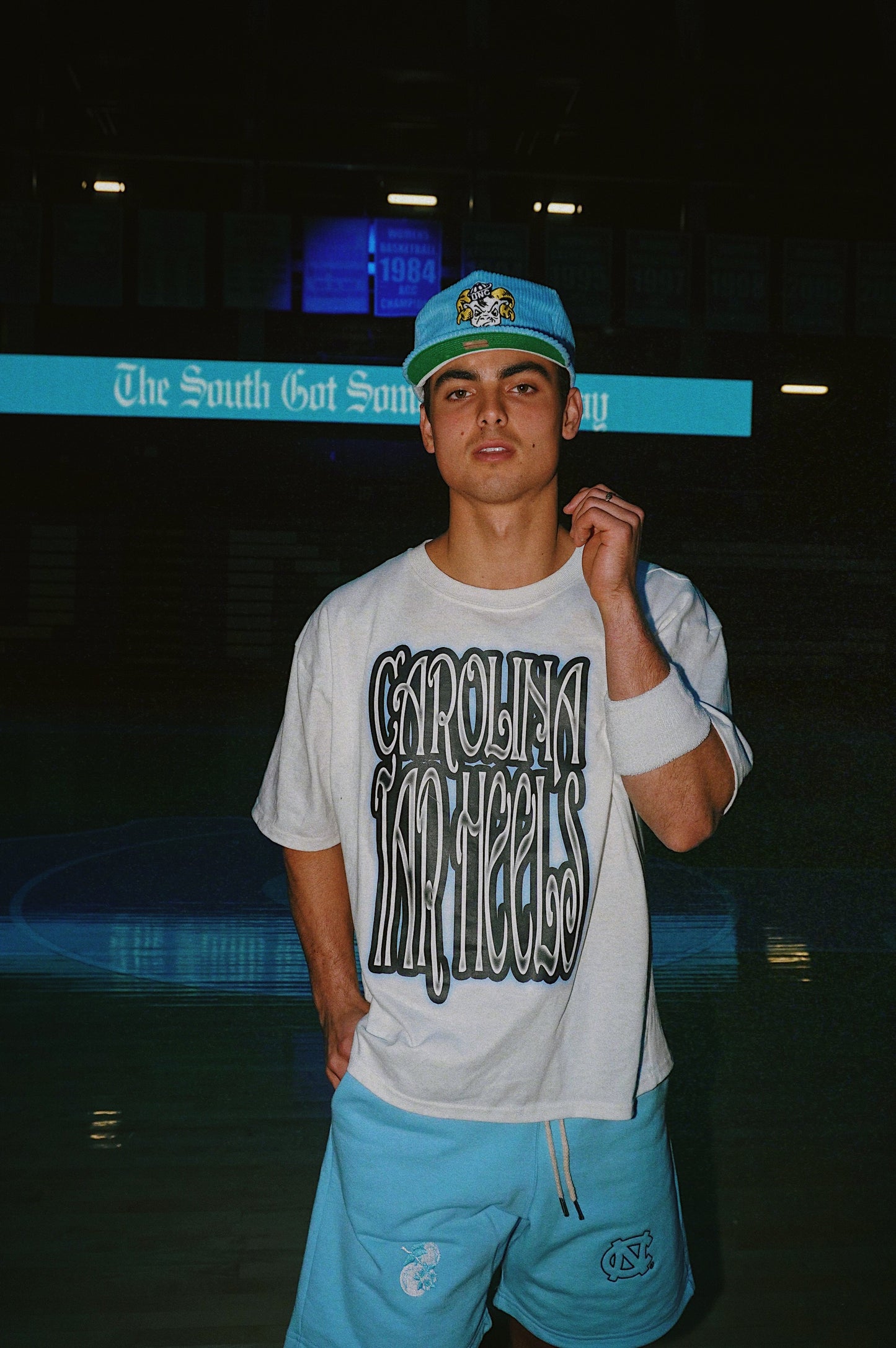 Tar Heels Y2K White T