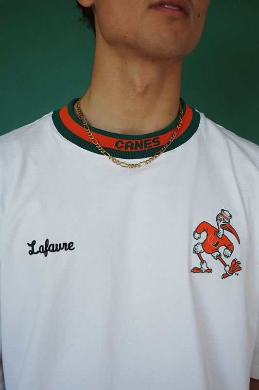 Canes Ribbed Collar Tee