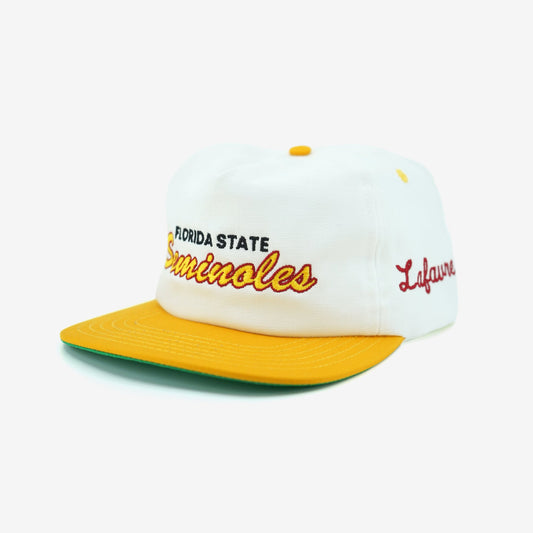 FSU Script Snapback Gold