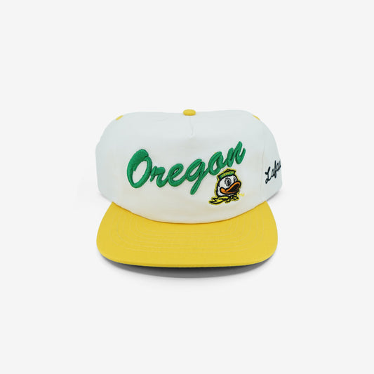 White Oregon Snapback