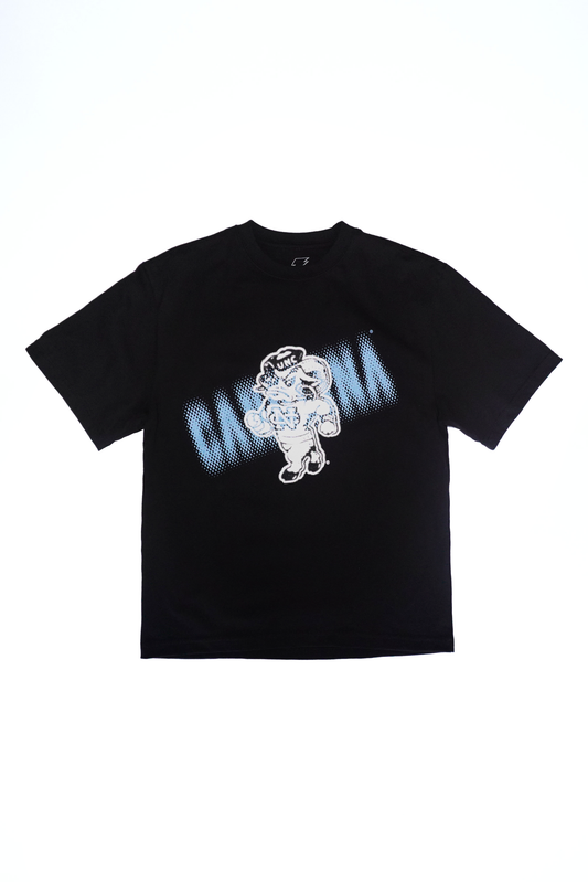 Tar Heels Y2K Black T